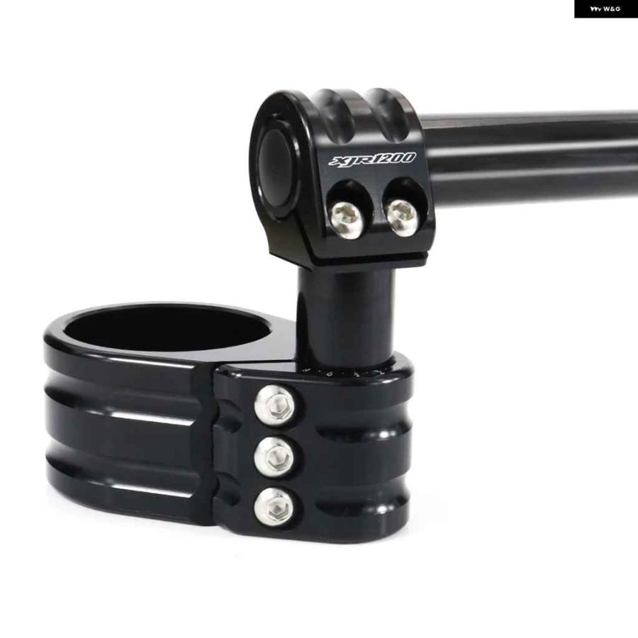 並行輸入品43MM オートバイ バイク CNC 調整可能 ハンドルバー クリップオン ヤマハ FZR 1000 EXUP XJRの画像