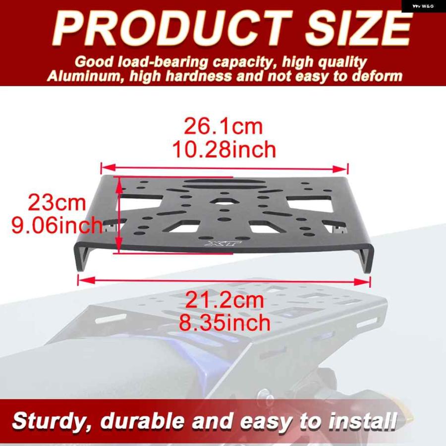 並行輸入品ヤマハ XT250 2008-2021-24 2025 XT 250 ラック キャリア マウント バックレストシェルフの画像