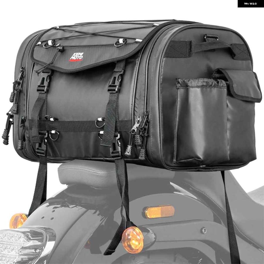 並行輸入品テールバッグ 60L 拡張可能 バックシートバッグ 防水 ツーリング用 キャリア トップバッグ 汎用 BMW R1250_4
