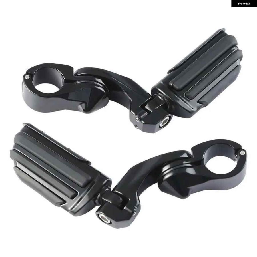 並行輸入品オートバイ バイク 32MM 1.25インチ 1-1/4インチ ショートアングル フットペグ ハーレー ツーリング FL_4