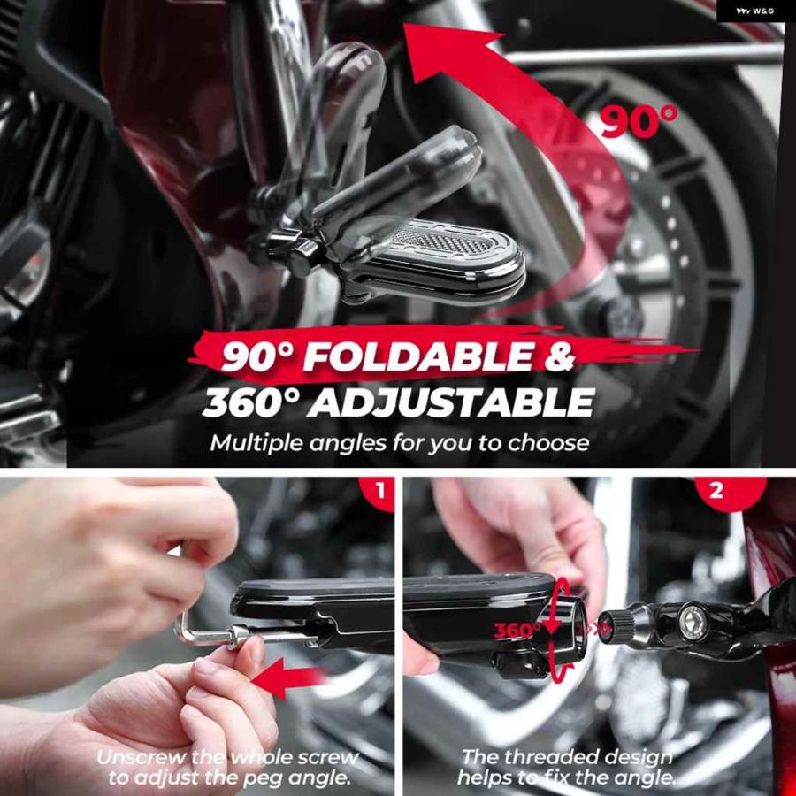 並行輸入品オートバイ バイク ペグ フットレスト 1.25インチ エンジン ガード フットペグ スポーツスター ストリートグライド_5