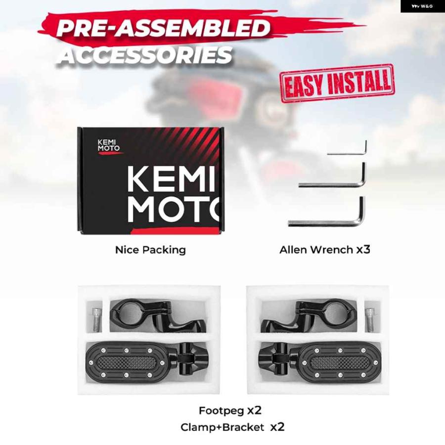並行輸入品オートバイ バイク ペグ フットレスト 1.25インチ エンジン ガード フットペグ スポーツスター ストリートグライド_7