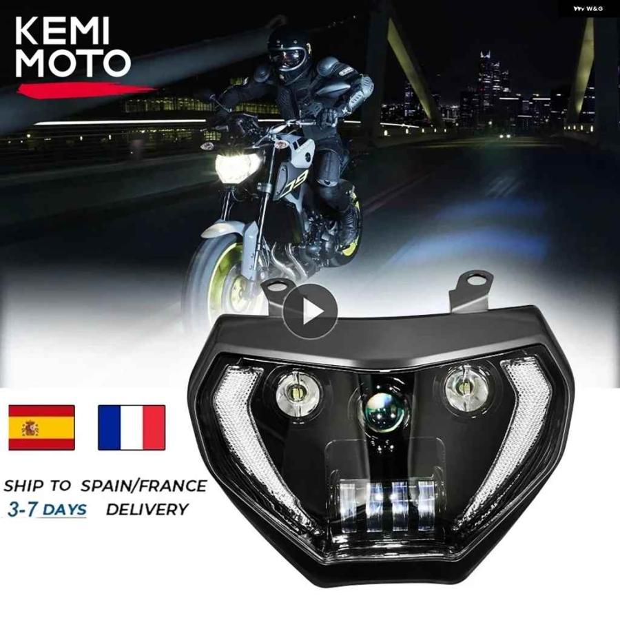 並行輸入品MT07 2018-2020 MT09 ヘッドライト LED ランプ MT-09 ヤマハ ヘッドライト MT09 FZ0_2