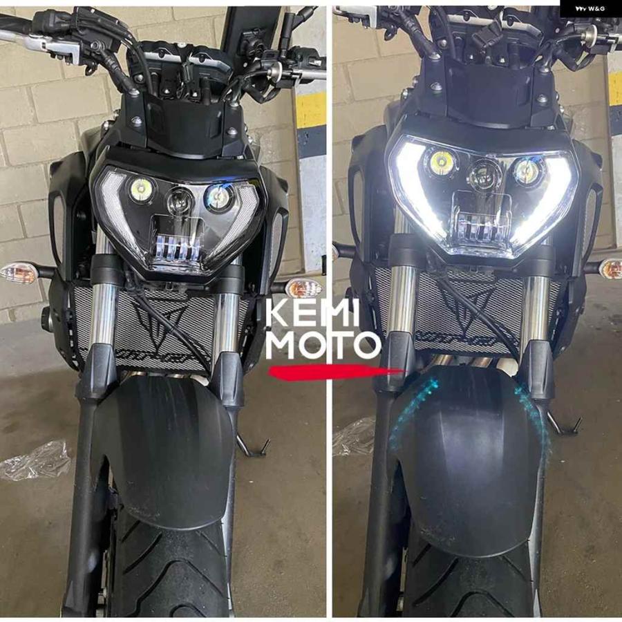 並行輸入品MT07 2018-2020 MT09 ヘッドライト LED ランプ MT-09 ヤマハ ヘッドライト MT09 FZ0_3
