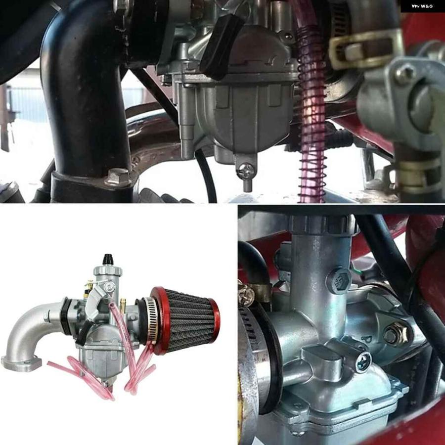 並行輸入品VM22 26MM キャブレター エア フィルター インテーク パイプ 110CC 125CC 140CC ピットダート オートバイ バイク ピットプロ ATV SSR オートの画像