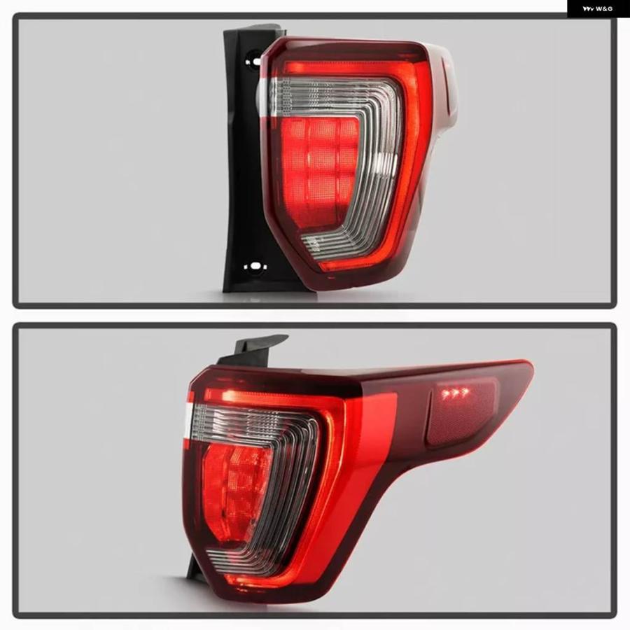 並行輸入品】レッド/ブラックレンズ LED テールライト フォード