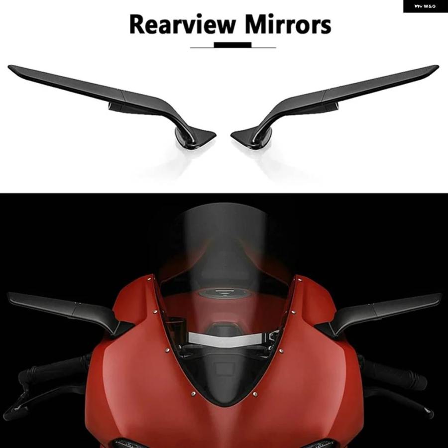 並行輸入品オートバイ ミラー ウィンドウィング 調整可能 回転式 バックミラー ドゥカティ パニガーレ 959 16-19 パニガ_6