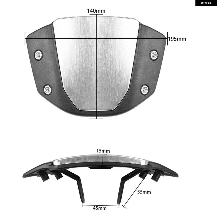 並行輸入品ホンダ CB1000R CB650R バイク ウィンドスクリーン フェアリング ウィンド ディフレクター アクセサリーセの画像