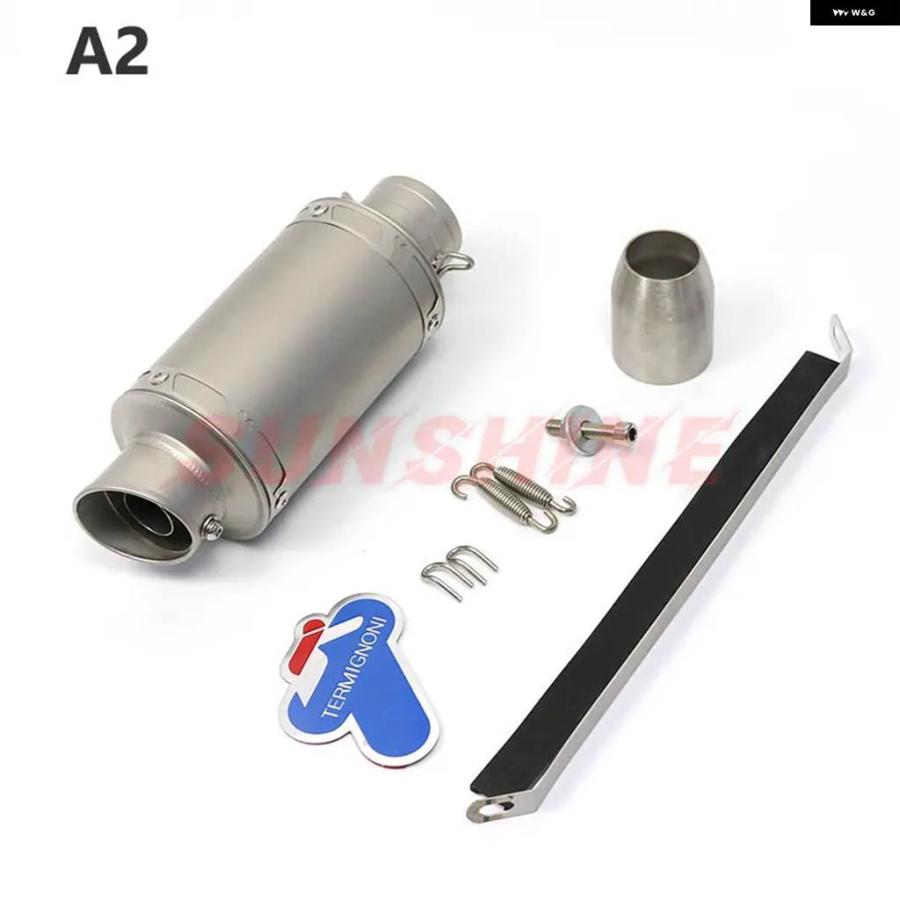 並行輸入品エスケープモト オートバイ 汎用 エキゾーストマフラー 51MM DBキラー モトクロス パイプ CBR1000 FZ6_8