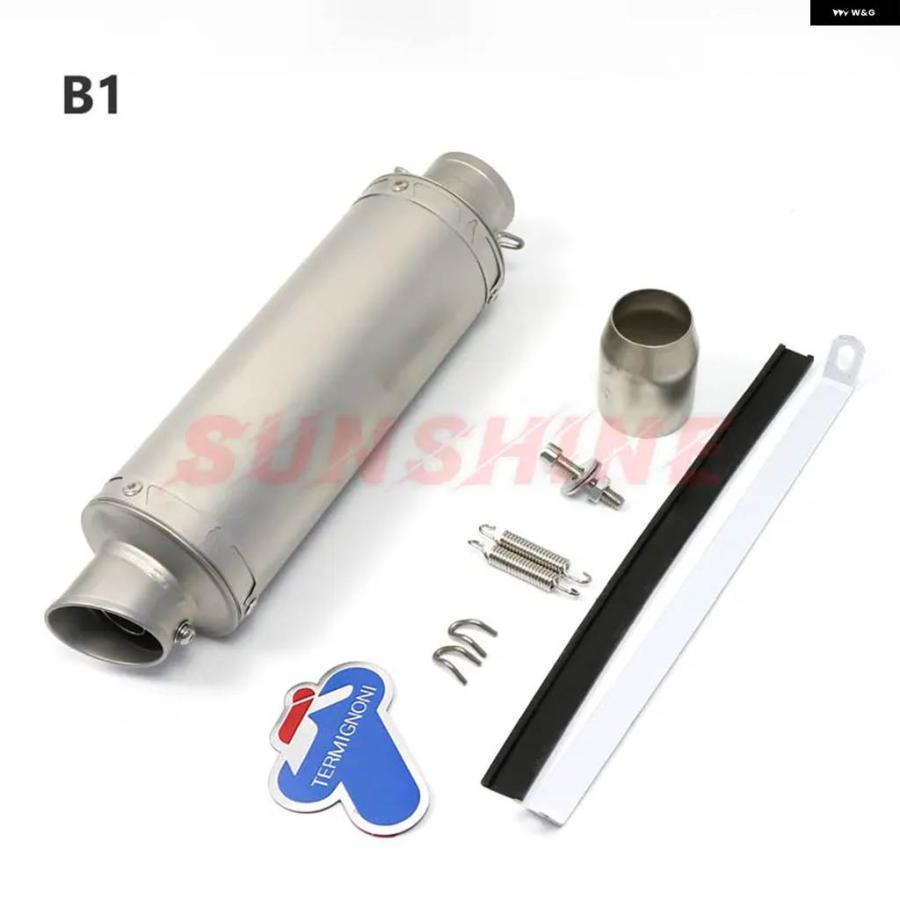 並行輸入品エスケープモト オートバイ 汎用 エキゾーストマフラー 51MM DBキラー モトクロス パイプ CBR1000 FZ6_11