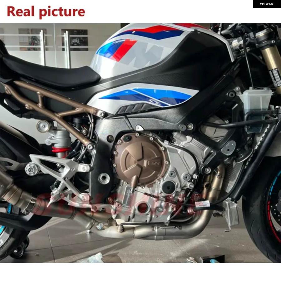 並行輸入品スリップオン オートバイ エキゾースト フロント パイプ モトクロス フル システム ステンレス S1000RR 201_4