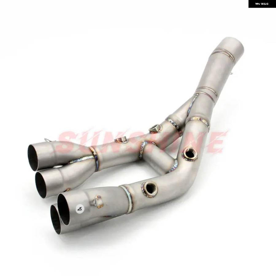 並行輸入品スリップオン オートバイ エキゾースト フロント パイプ モトクロス フル システム ステンレス S1000RR 201_6