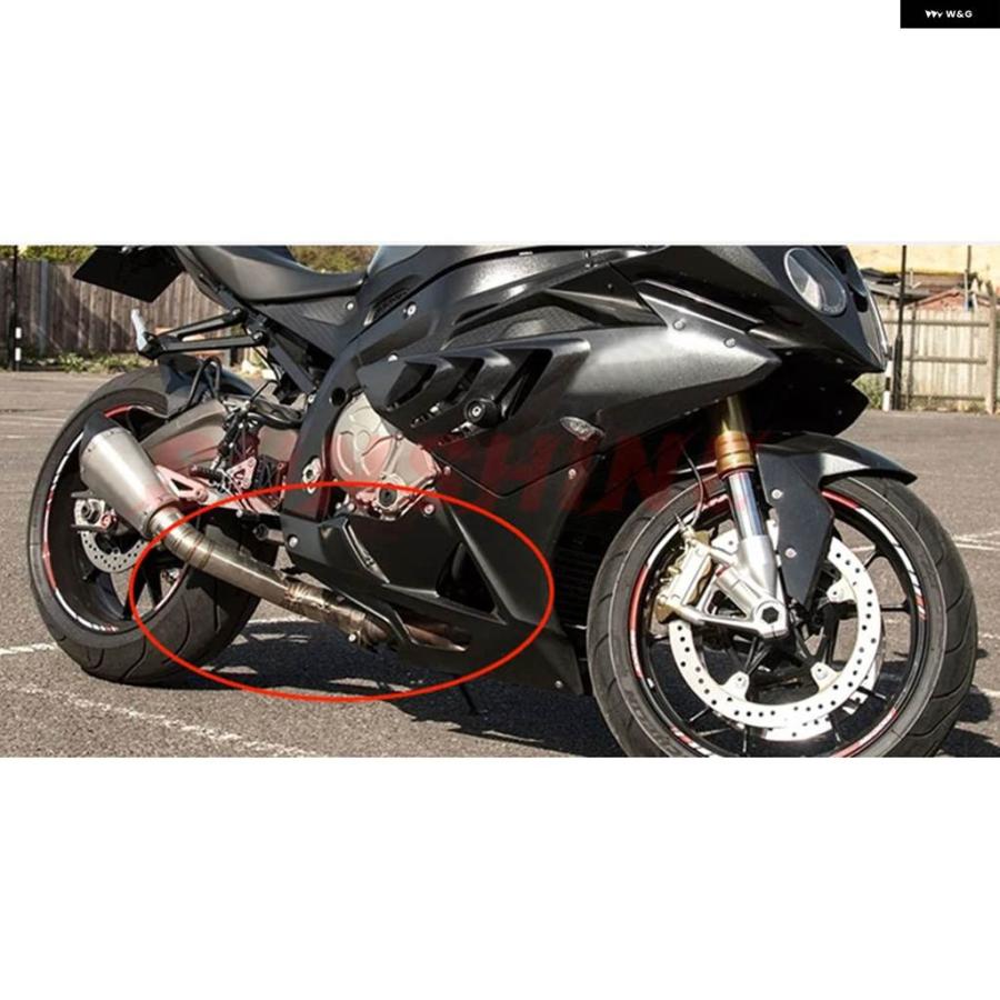 並行輸入品S1000R S1000RR 排気 オートバイ スリップオン モトクロス ミッド パイプ コネクト チューブ ステンレス_3