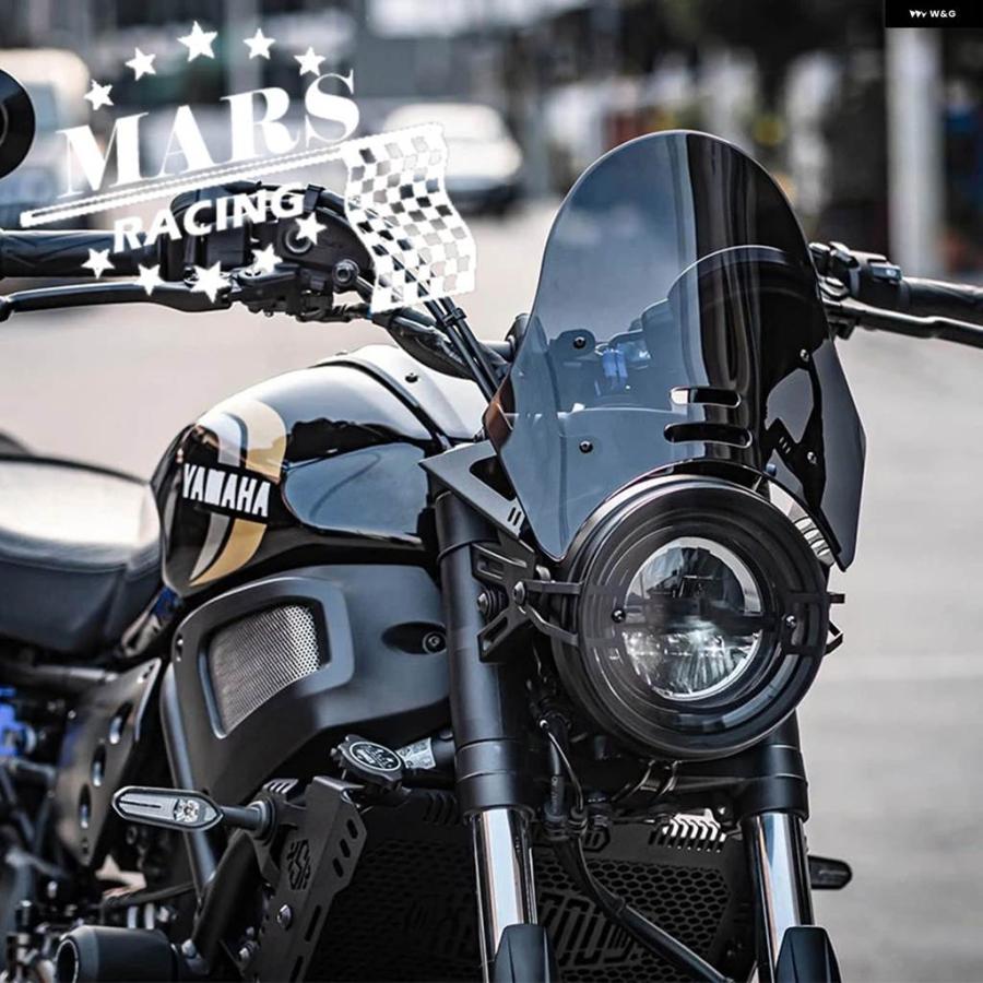 並行輸入品ヤマハ XSR700 XSR700 2022 - バイク ウィンドシールド アルミキット デフレクター カスタム パー_3