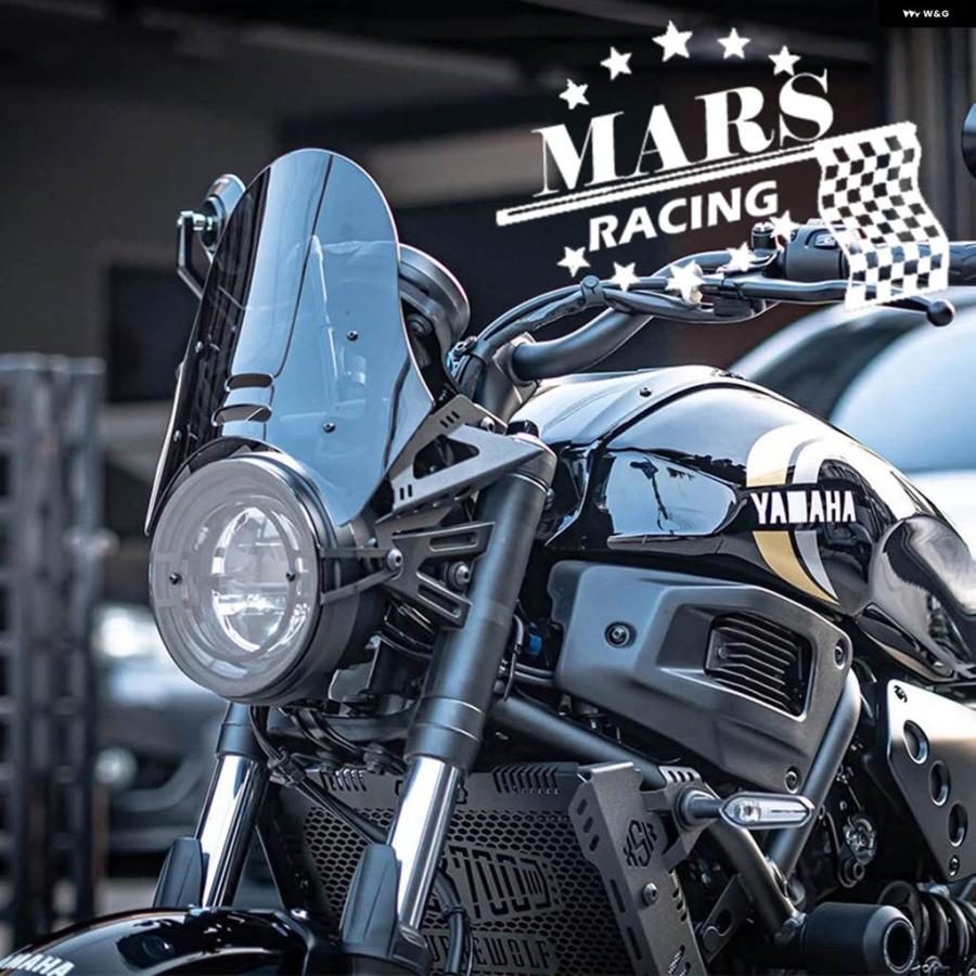 並行輸入品ヤマハ XSR700 XSR700 2022 - バイク ウィンドシールド アルミキット デフレクター カスタム パー_4