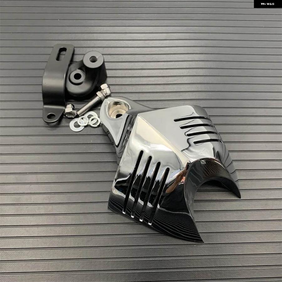 並行輸入品アルミ オートバイ Vシールドストックカウベルホーンカバー ハーレー ダイナ グライド ストリート FXDB ファットボブ ツインカム 88 96 エレの画像