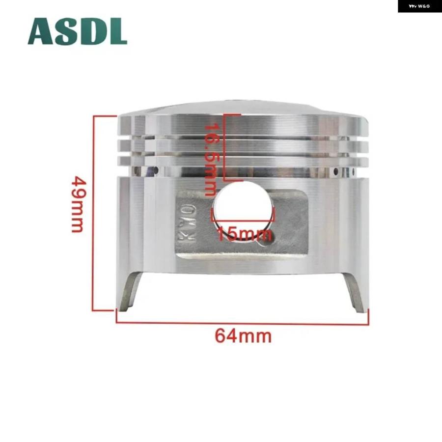 並行輸入品64MM 64.25MM 64.5MM オートバイ エンジン ピストンと ピストンリングセット ホンダ スティードブラザーズ 400 シャドウ 400 ピストンリングの画像