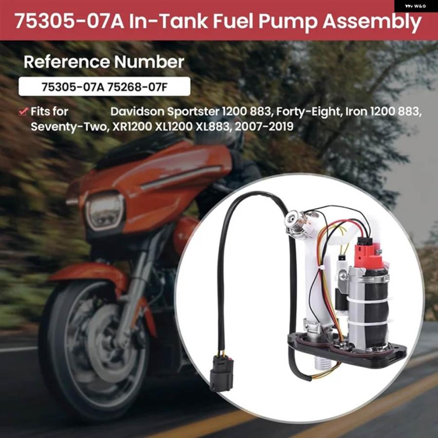 並行輸入品オートバイ 燃料 ポンプ アセンブリ 75305-07A スポーツスター 1200 883 2007-2019の画像