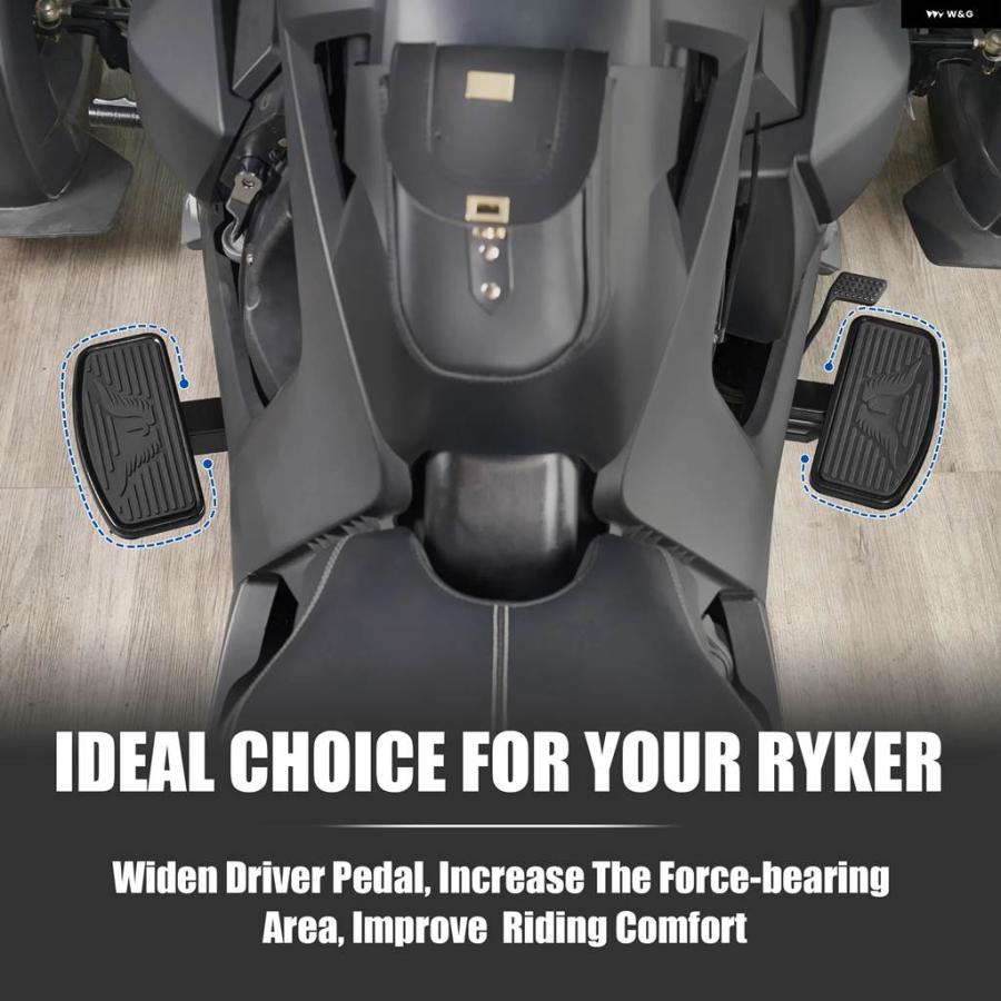 並行輸入品ドライバーワイドフロアボードライダークール フットペグ CAN-AM RYKER 600 900 RALLY EDITION 2019-2025SPORT 2022-2025の画像