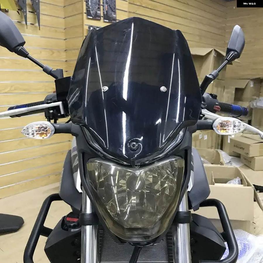 並行輸入品オートバイ ウィンドスクリーン スクリーンシールド ウィンドデフレクター ブラケット ヤマハ FZ25 MT-25 FZ03 MT-03 2015 - 19_4