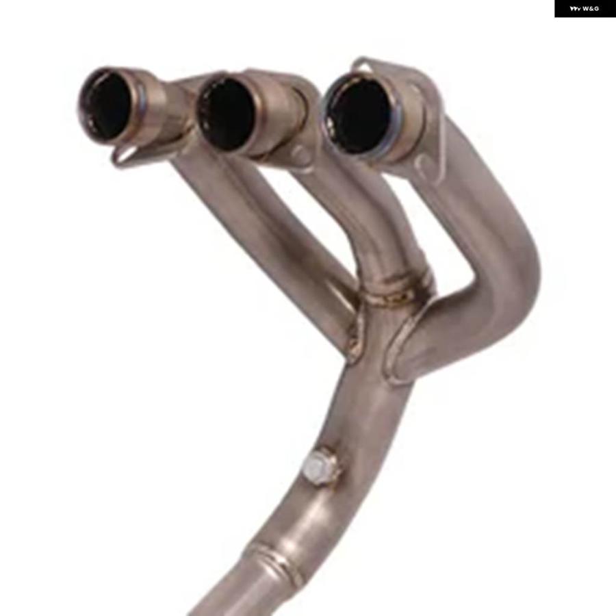 並行輸入品トライアンフ TIGER 850 900 900GT LOW 900RALLY PRO 2020-2021 チタン スリップオンマフラー フロントセクション オートバイの画像
