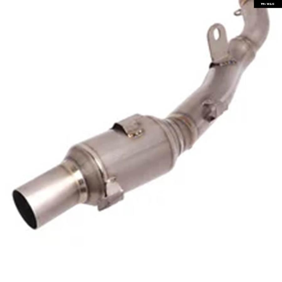 並行輸入品トライアンフ TIGER 850 900 900GT LOW 900RALLY PRO 2020-2021 チタン スリップオンマフラー フロントセクション オートバイの画像
