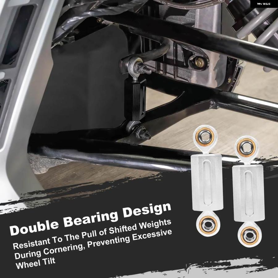 並行輸入品ブラックアルミスタビライザーエンドリンク ハイムジョイントセット 6MM バイク アクセサリー CAN-AM RYKER 全モデルの画像
