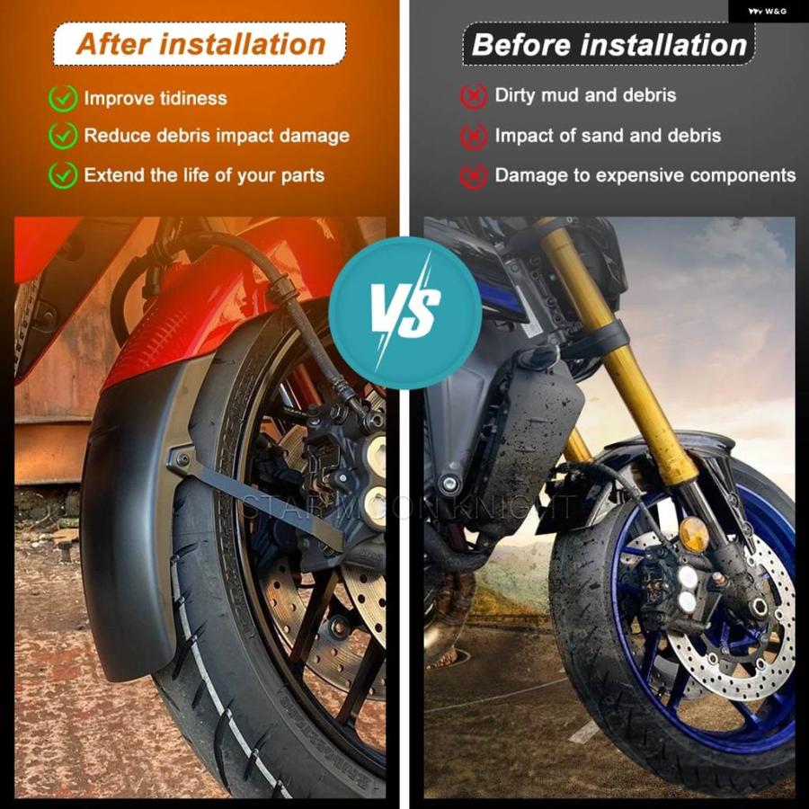 並行輸入品フロントフェンダーエクステンダー フェンダーエクステンション ヤマハ MT-09 SP TRACER 9 TRACER9 GT 2021- XSR 900 XSR900_5