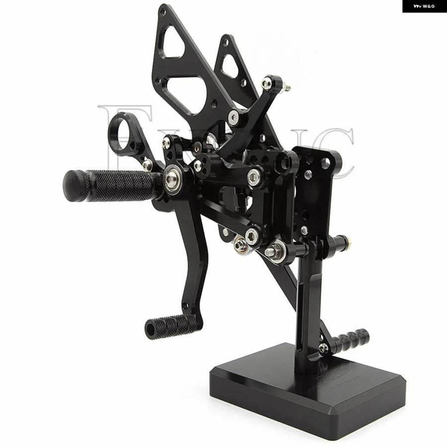 並行輸入品BMW S1000RR HP4 2009-2014 オートバイ リアセット フットレスト 調整可能 アルミ CNC フットペグ リアセット_6