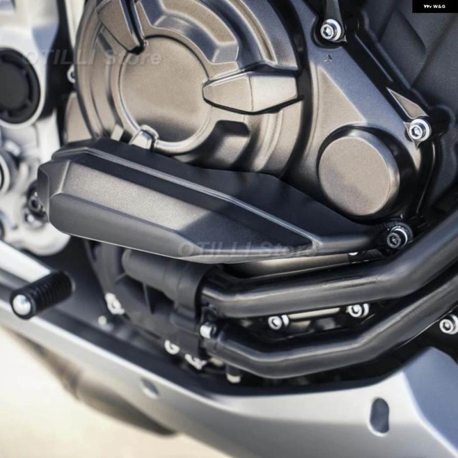 並行輸入品オートバイ アクセサリー ヤマハ MT07 MT-07 2024 トレーサー7 トレーサー700 2021 エンジン パルスタイミングカバー ガード クラッシュ スラの画像