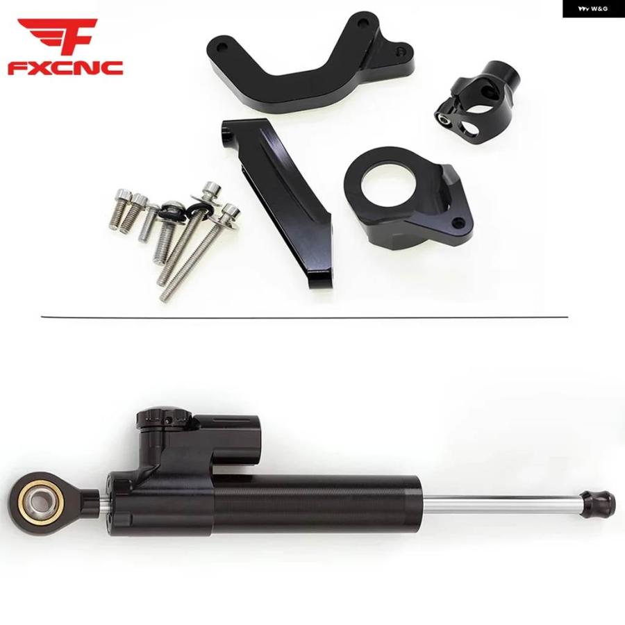並行輸入品スズキ GSXR1000 K9 2009-2015 カーボン バイク ダンパー アルミ バイク スタビライザー マウント マウント ブラケット サポート キット_9