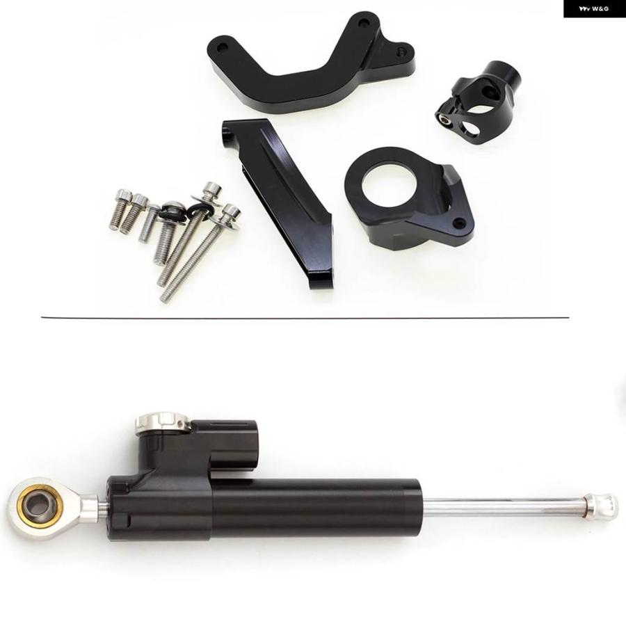 並行輸入品スズキ GSXR1000 K9 2009-2015 カーボン バイク ダンパー アルミ バイク スタビライザー マウント マウント ブラケット サポート キット_10