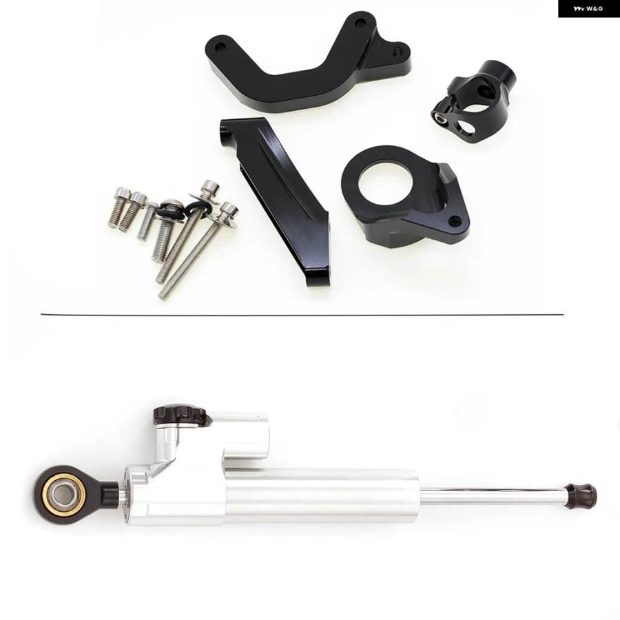 並行輸入品スズキ GSXR1000 K9 2009-2015 カーボン バイク ダンパー アルミ バイク スタビライザー マウント マウント ブラケット サポート キット_13