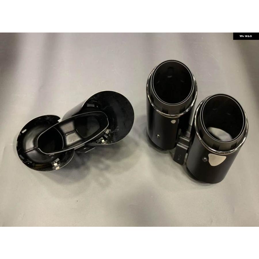 並行輸入品車用リア排気チップ マフラー パイプ テール パイプ エア アウトレット ベント ポルシェ パナメーラ 971 2017 - 21