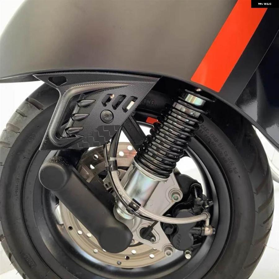 並行輸入品VESPA GTS300 バイク ホイール ロッカー プロテクター ショック アブソーバー サイドカバー GTS300 バイク ブラックブーム_2