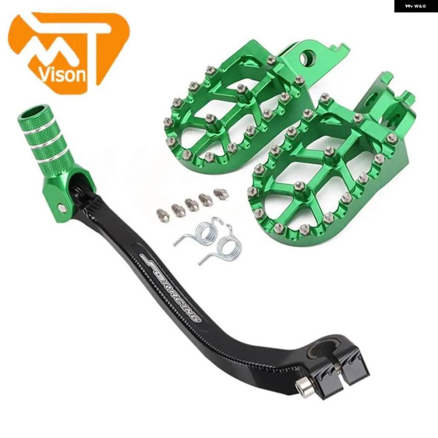 並行輸入品オートバイ CNCアルミギア シフター シフト ペダル レバー フットレスト フットペグ カワサキ KX250F 200_4