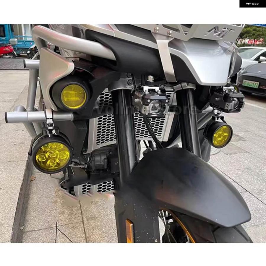 並行輸入品CFMOTO 800MT アクセサリー フォグランプ 補助ライト ブラケット オートバイ 800MT フォグランプ ドラ_4