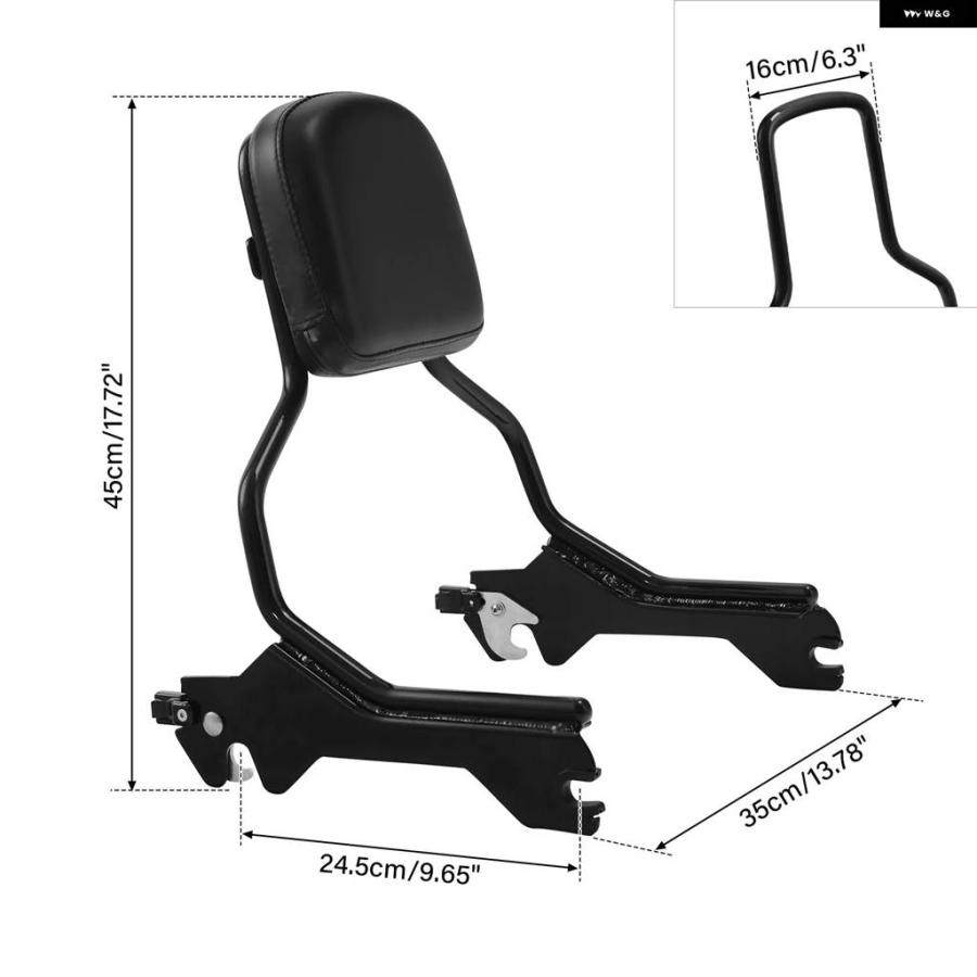 並行輸入品バイク シーシーバー バックレスト ハーレー ファットボーイ FLFB FLFBS ブレイクアウト FXBR 114 F_8