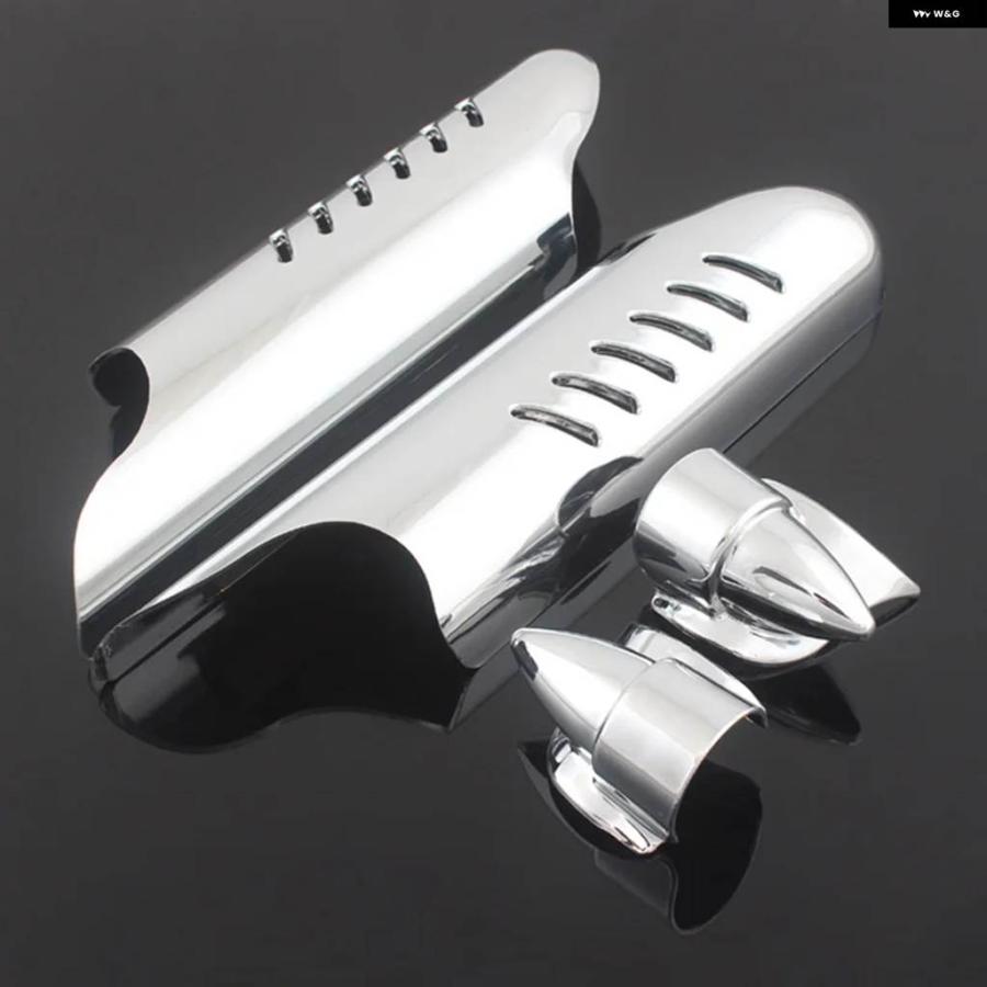 並行輸入品バイク アクセサリー ロワー フォーク レッグカバー ガード デフレクターシールド ハーレー ツーリング ロードキング_5