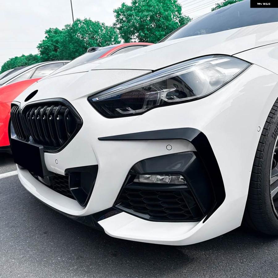 並行輸入品BMW 2シリーズ F44 Mスポーツ 2020-2024 フロントロア ウインドナイフスポイラー ステッカー ブレード