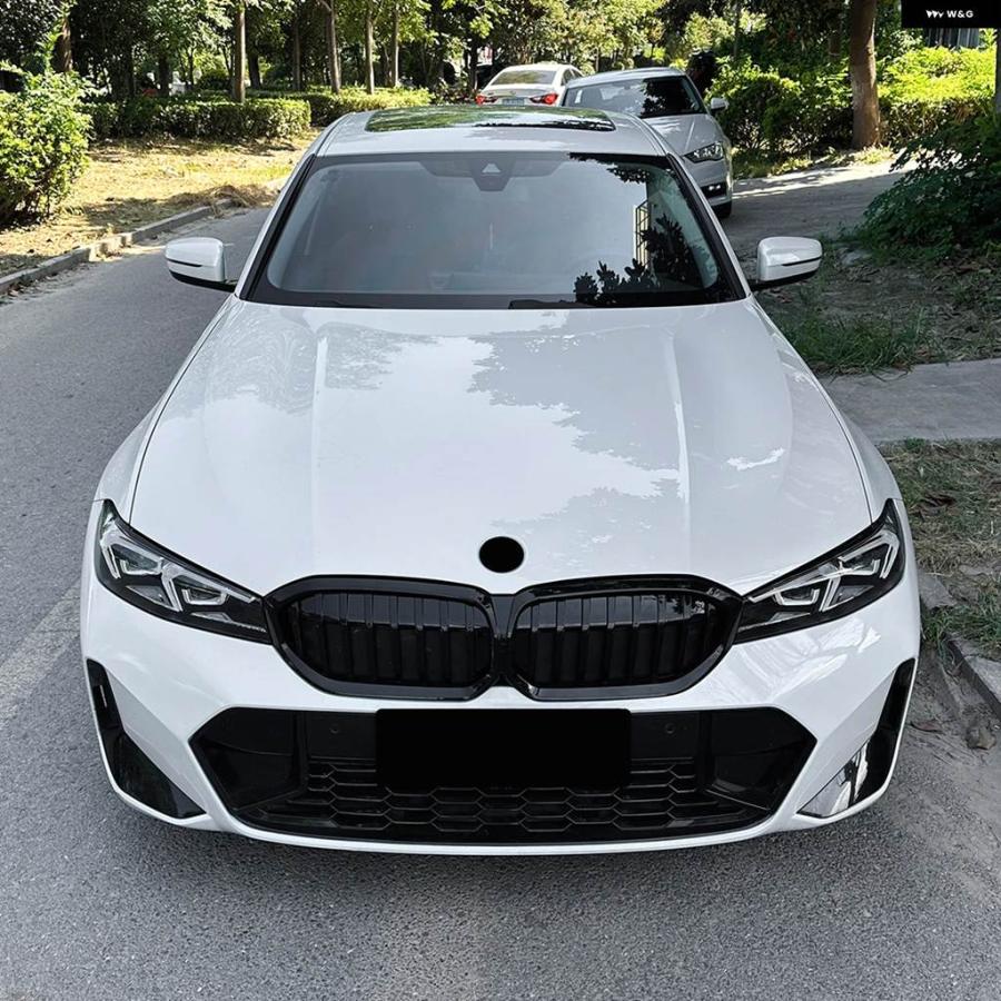 並行輸入品BMW 3シリーズ G20 G21 G28 LCI 2023 ブラック シングルライン スタイル フロント グリル キッ_6