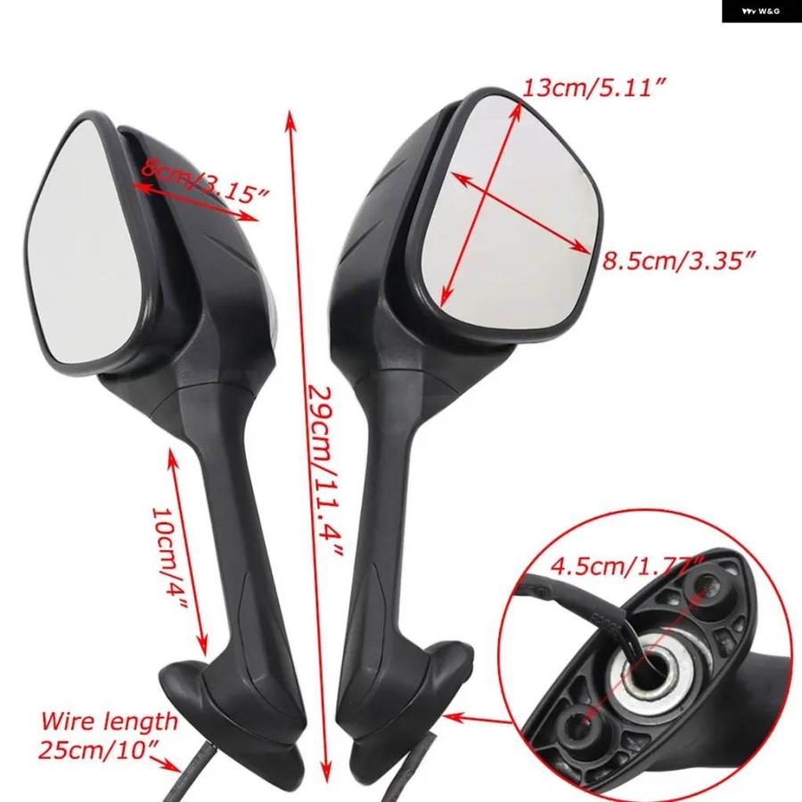 並行輸入品LEDウィンカー付きバックミラー スズキ GSXR600 GSXR750 2010 - 17 GSXR1000 2009_7