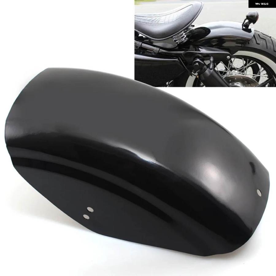 並行輸入品オートバイ メタルショートフラット マッドガード リアフェンダー ハーレー スポーツスター 1200 48 72 アイア_3