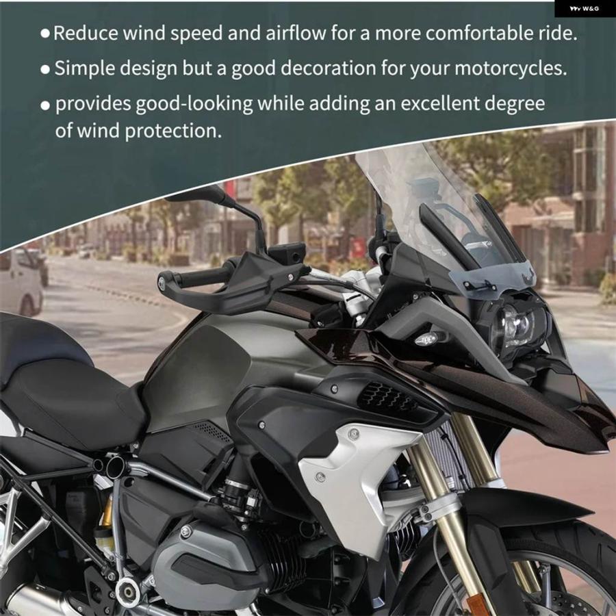 並行輸入品BMW R1200GS R1250GS アドベンチャー フロントガラス エクステンションスポイラー R1200 R1250GS LC ADV バイク フロントガラス エア ディフの画像