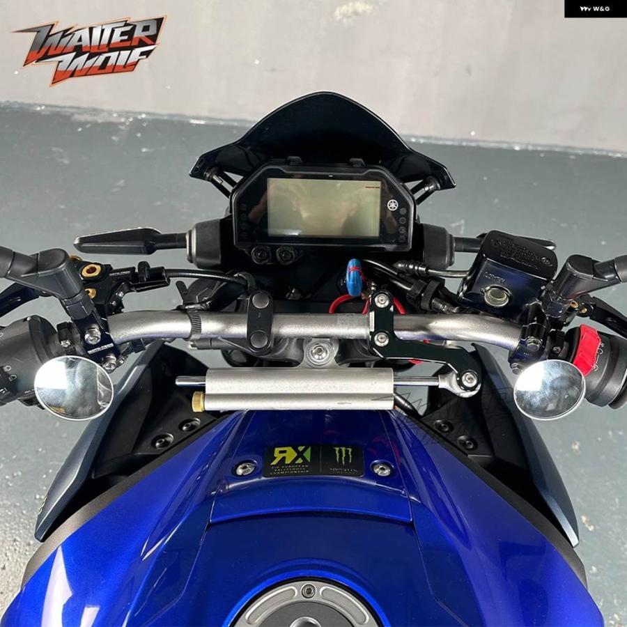 並行輸入品ヤマハ MT-25MT-03MT25MT03用360度リアサイドミラー 凸式広角リムレスHD ブラインド スポット