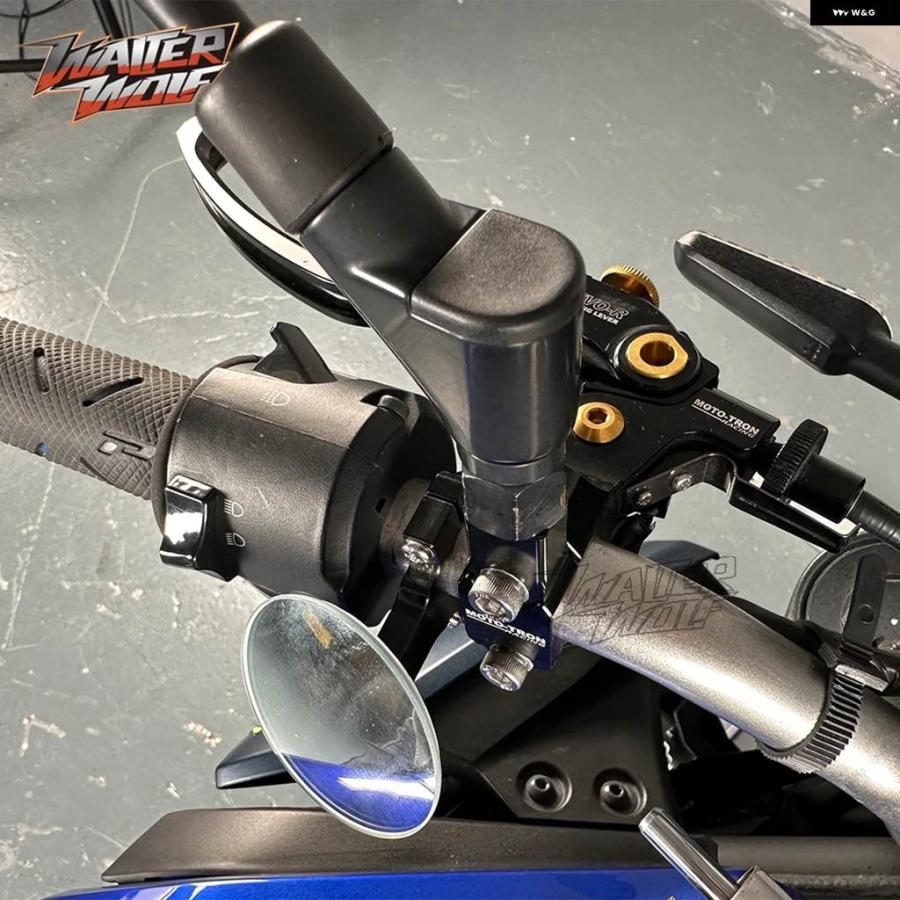 並行輸入品ヤマハ MT-25MT-03MT25MT03用360度リアサイドミラー 凸式広角リムレスHD ブラインド スポット