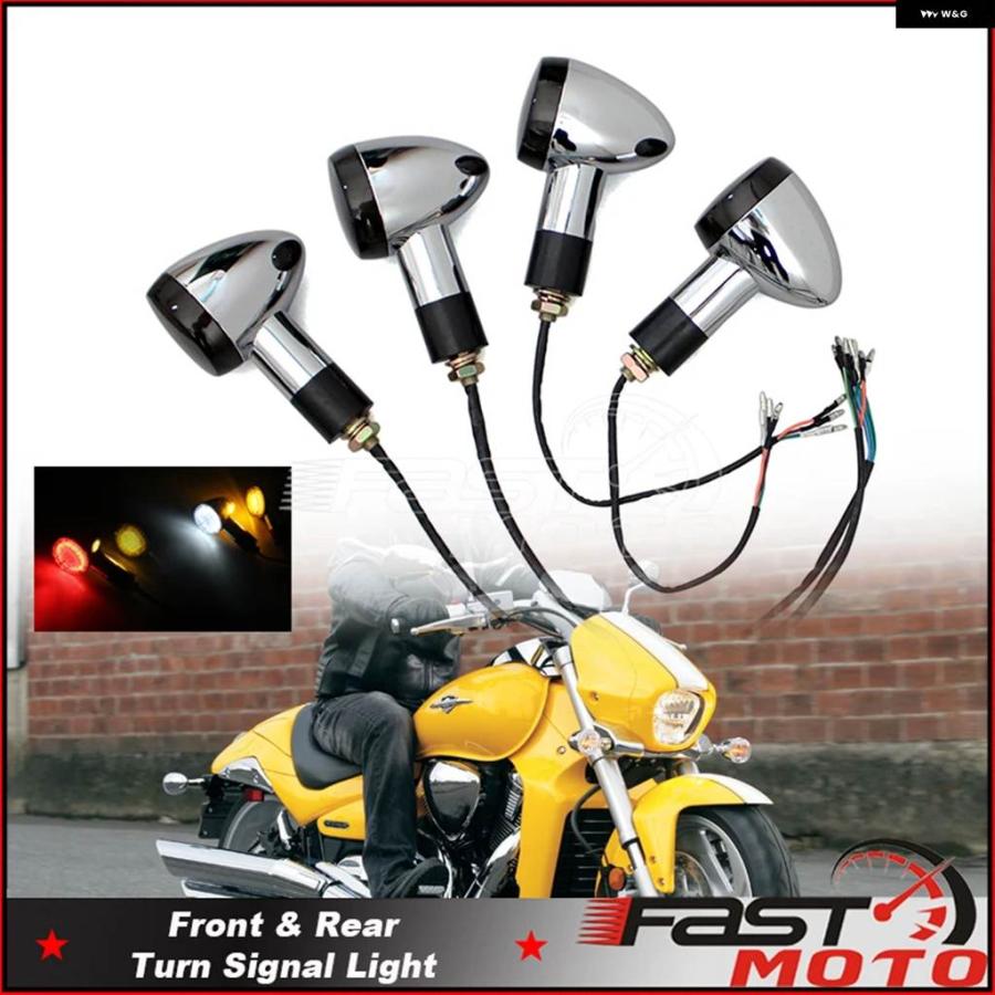 並行輸入品スズキ ブールバードM109R VRZ1800 カフェレーサー 3合1 LED統合 ウィンカーライト テールブレーキDRLライト ウインカーランプ_4