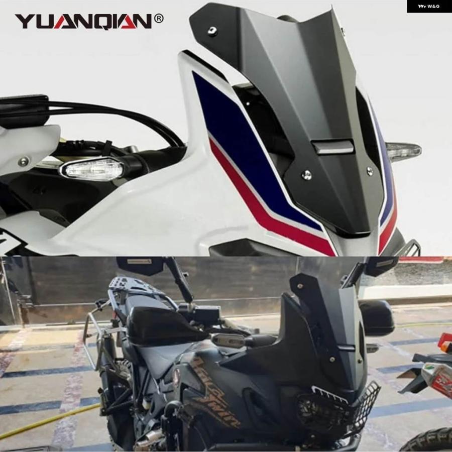 並行輸入品ホンダ CRF-1000L CRF1000LCRF 1000Lアフリカツイン2016-2017年モデル - 19 バイク フロントガラス ディフレクター バイザーの画像