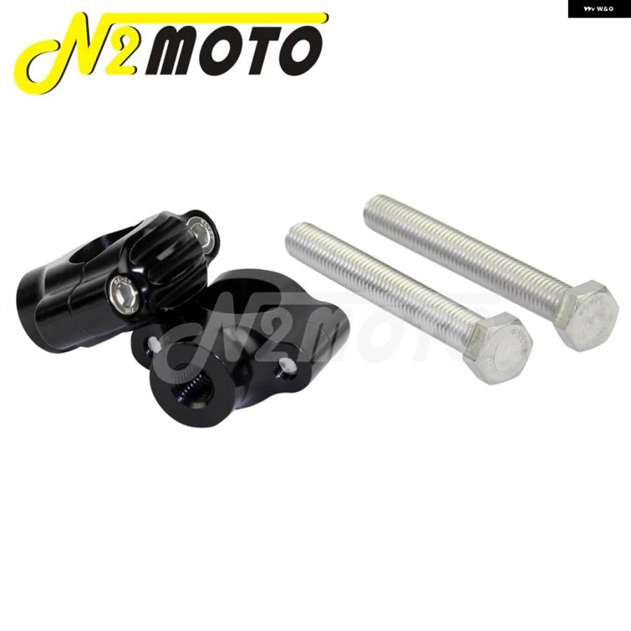 並行輸入品オートバイ 1インチ 7/8インチ ハンドルバー ライザー カフェレーサー 22MM/25MM マウント クランプ ハンドルバー ライザー ハーレー ツーリ