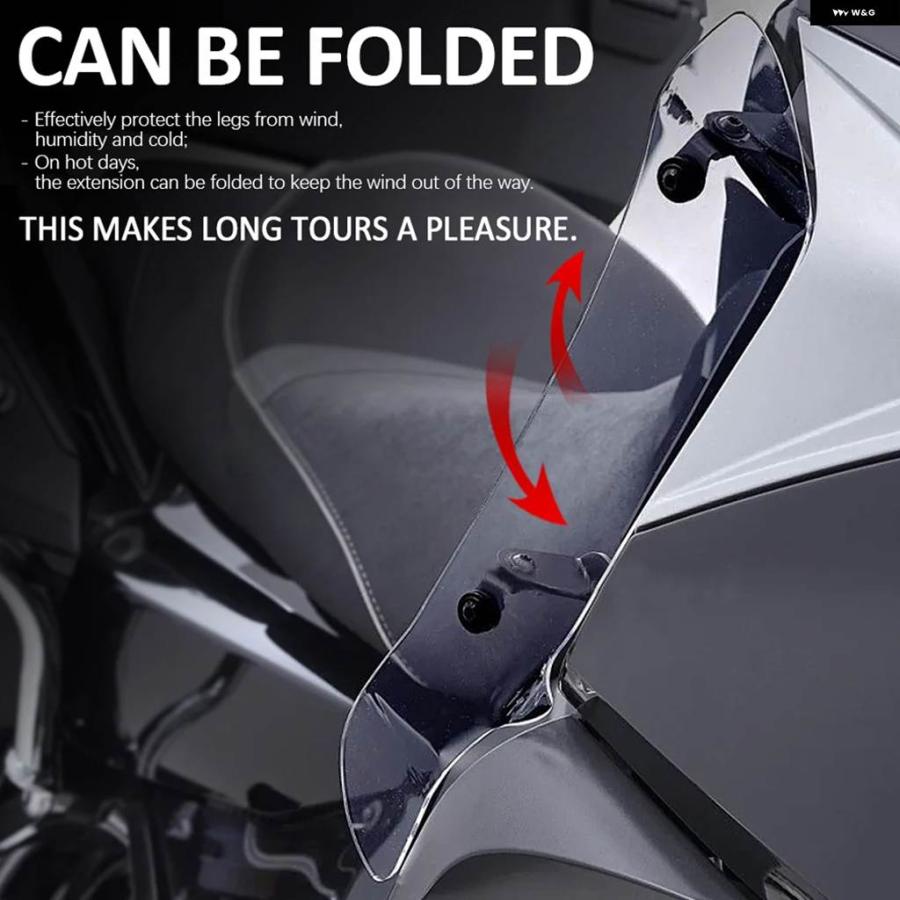 並行輸入品2017年2018年 - バイク 側 ディフレクター フロントガラス ウインドシールド膝 パッド BMW K1600GT K 1600 GTウィンド ディフレクターの画像